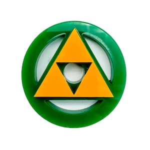Triforce Schallplattenadapter, Pokeball Vinyl-Werkzeug, Acryl 45 U / min-Einsatz, Laser geschnitten Vinyladapter, Zelda Schallplatteneinsatz, Plattenspieler-Zubehör