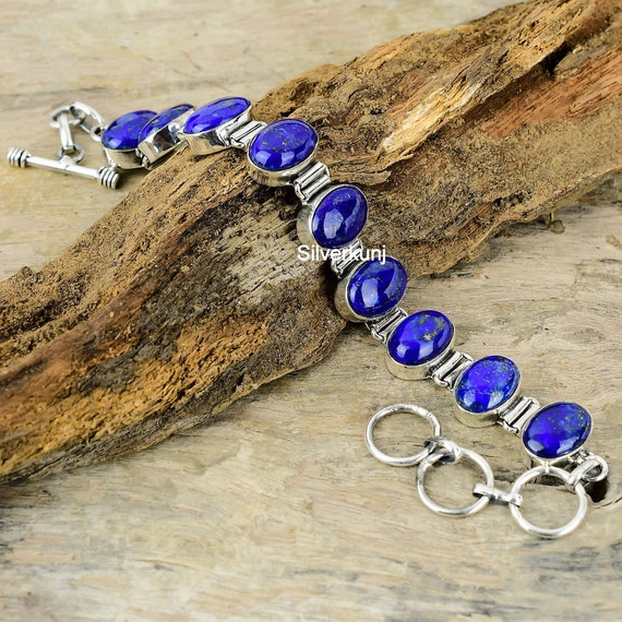 950 Silver and Lapis Lazuli Wrap Bracelet - Mae Ping Reflections | NOVICA