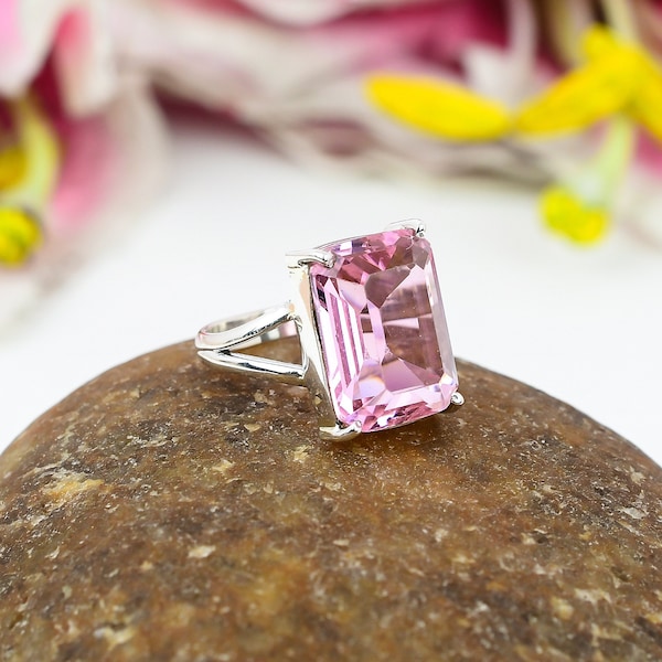 Pink Stone Ring - Etsy