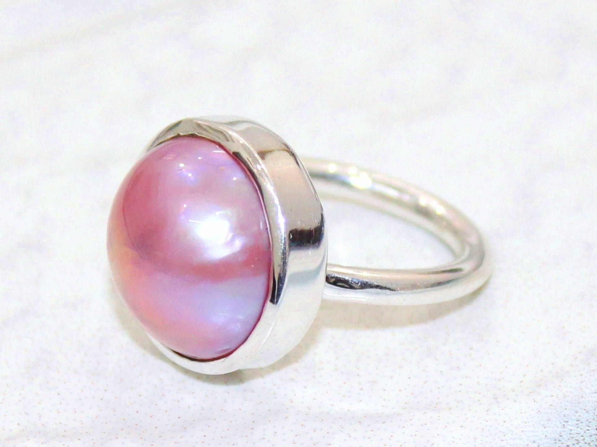 Lavender Freshwater Pearl Ring in Rose Gold with Diamonds – Maui Divers  Jewelry