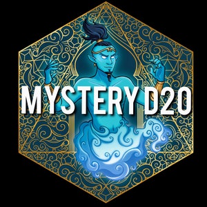 Mystery D20, 20 Sided Dice, RPG D&D, Dungeons and Dragons, Roleplaying, Pathfinder DnD