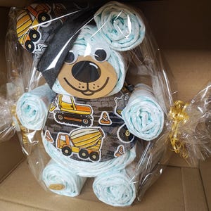Windeltorte Junge | handgemacht und ausgefallenes Geschenk zur Geburt | Geschenkidee zur Babyparty