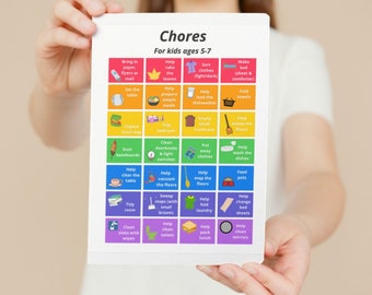 Kids Chore Chart - Etsy