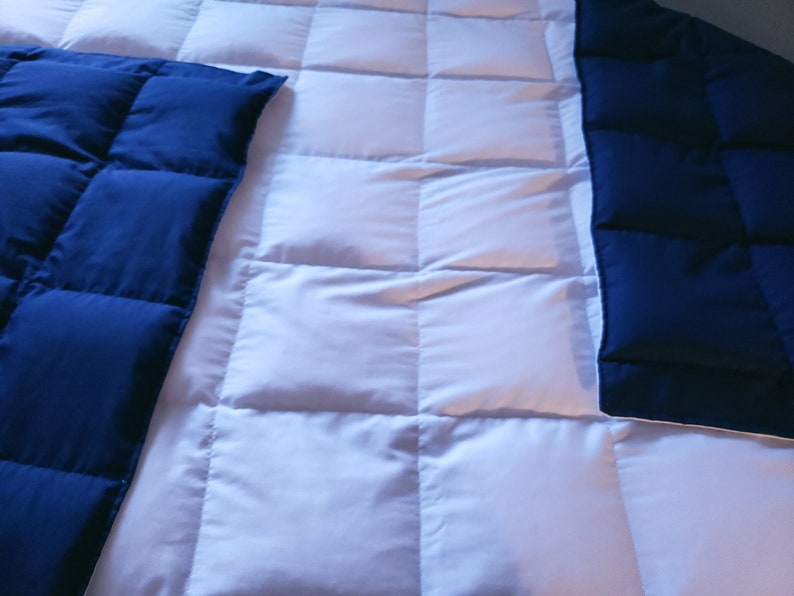 Weighted Blanket Indigo Poly Cotton First Color | Etsy