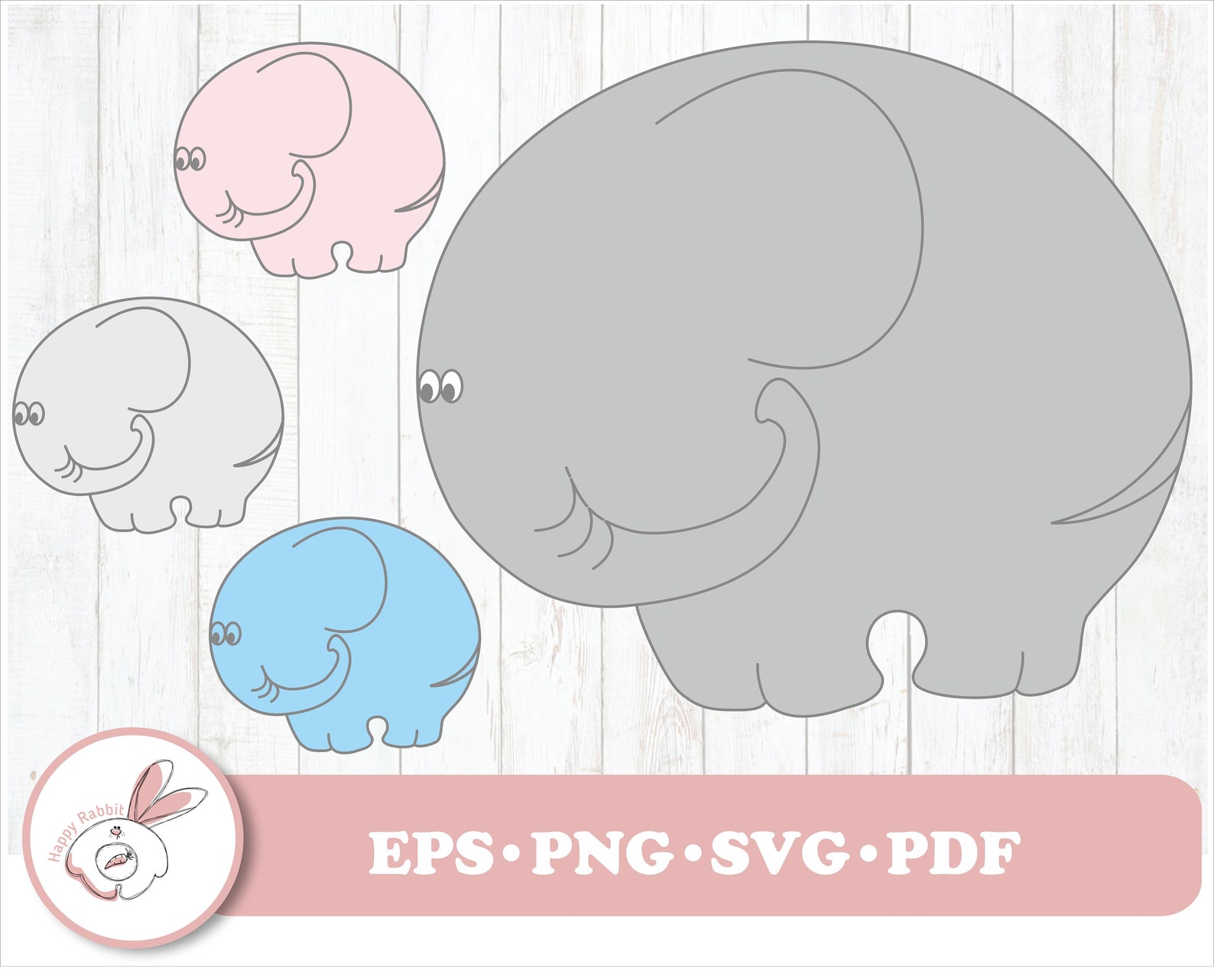 Download Cute elephant and baby elephant SVG populare svg for small ...