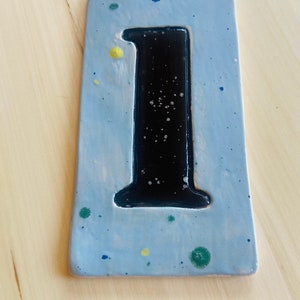 House number, ceramic house number, ceramic number one, house number one, ceramic sign number, entry ceramic number, custom ceramic