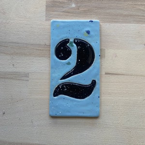 Personalised ceramic number, ceramic custom made number, ceramic sign , house sign, house number