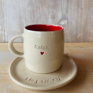 Mug personnalisé, Mug sur mesure, Mug avec nom, Mug avec message, Mug cadeau, Mug personnalisé, Cadeau de Noël, Cadeau original,Noël, rojo