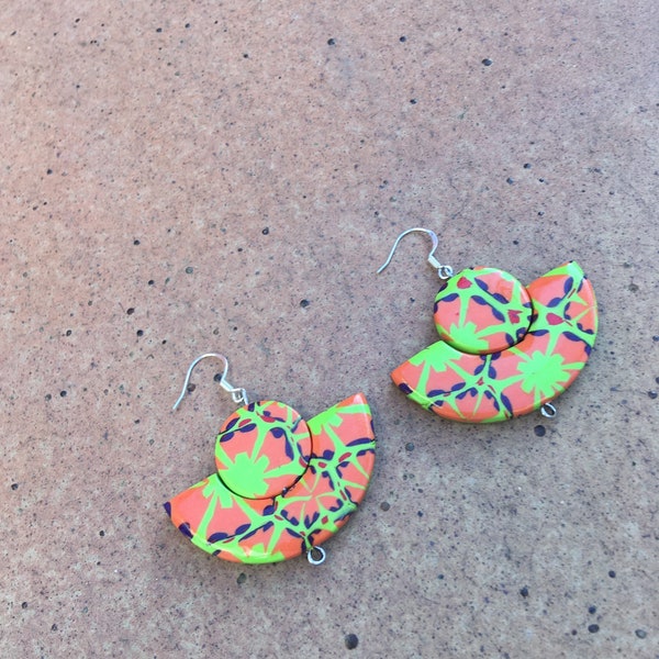 pattern earrings