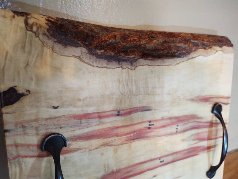 Flame box elder serving tray