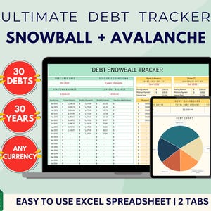 借金返済トラッカー 借金雪崩計算機 Excel スプレッドシート | クレジットカードとローン返済ツール | 借金ゼロプランナー スプレッドシート