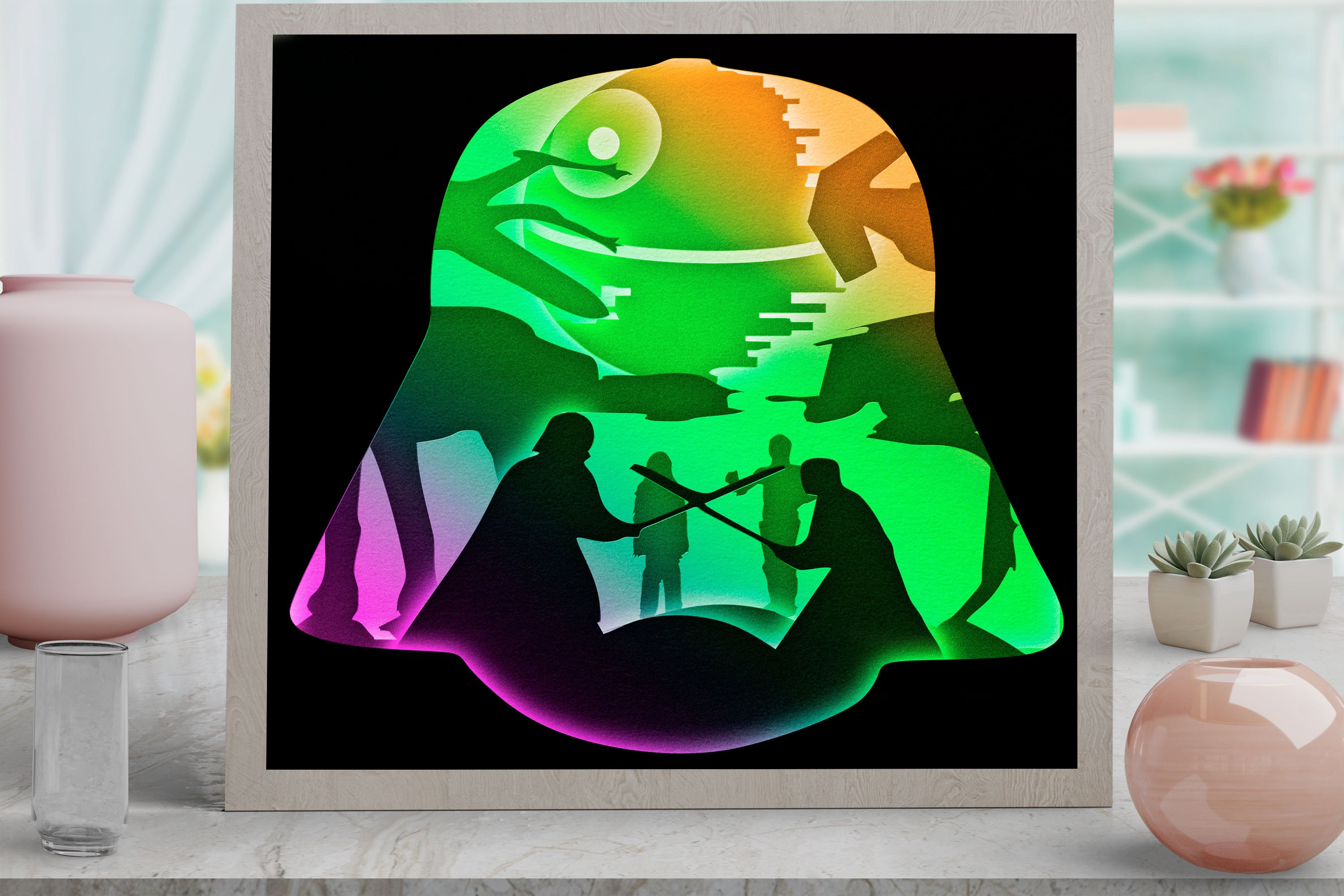 Star Wars Shadow Box SVG Free - Free SVG Cut Files