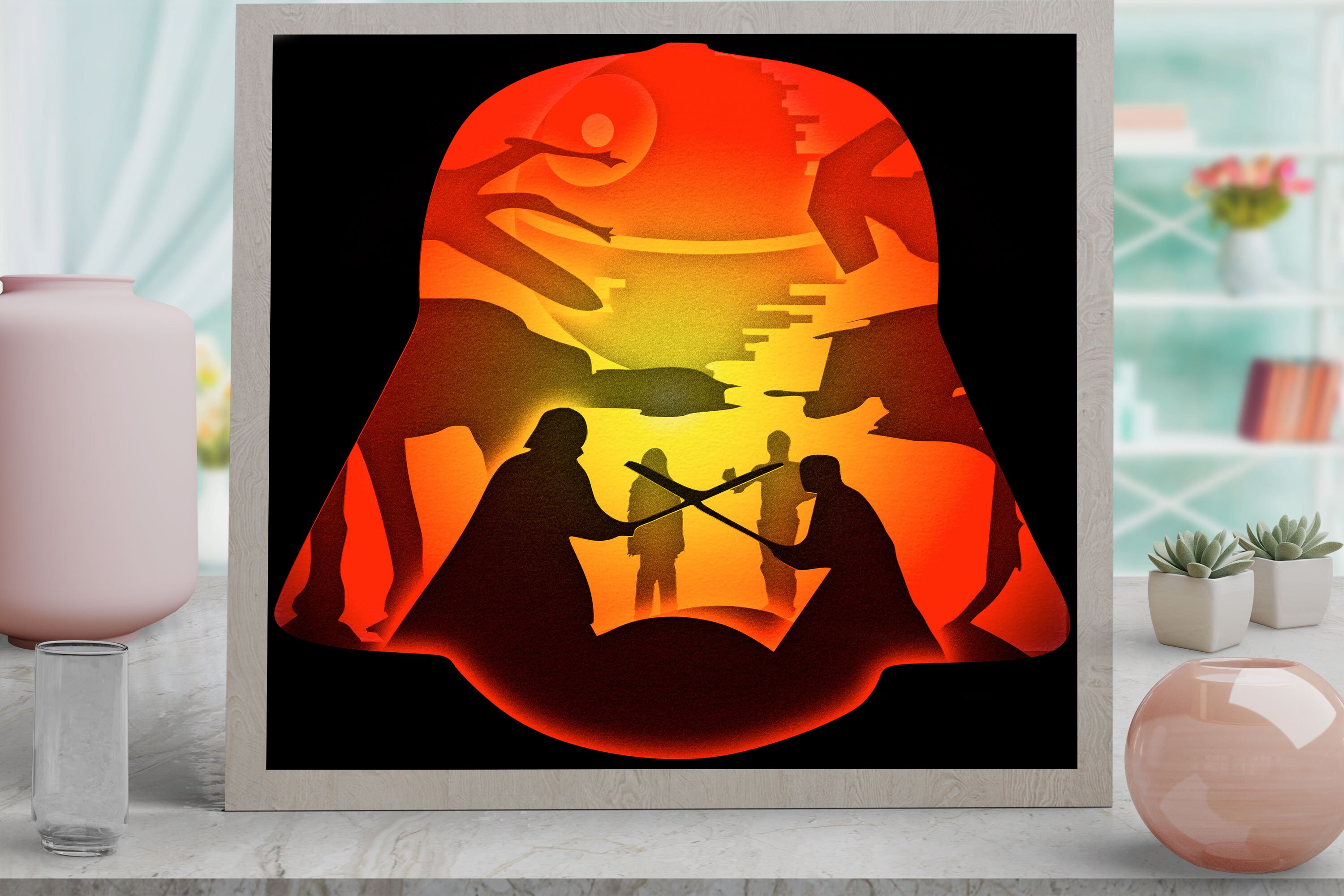 Star Wars Shadow Box Svg Free Archives - Picture Art SVG Cut File