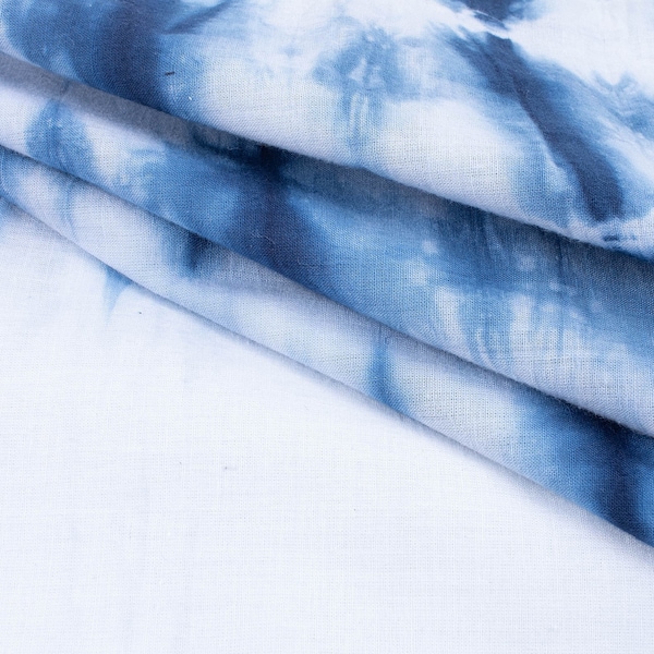 Blue Shibori Fabric,Tie Dye Fabric,Cotton Fabric Blue,Fabric By the Metre,Dress fabric,Material for Curtain upholstery