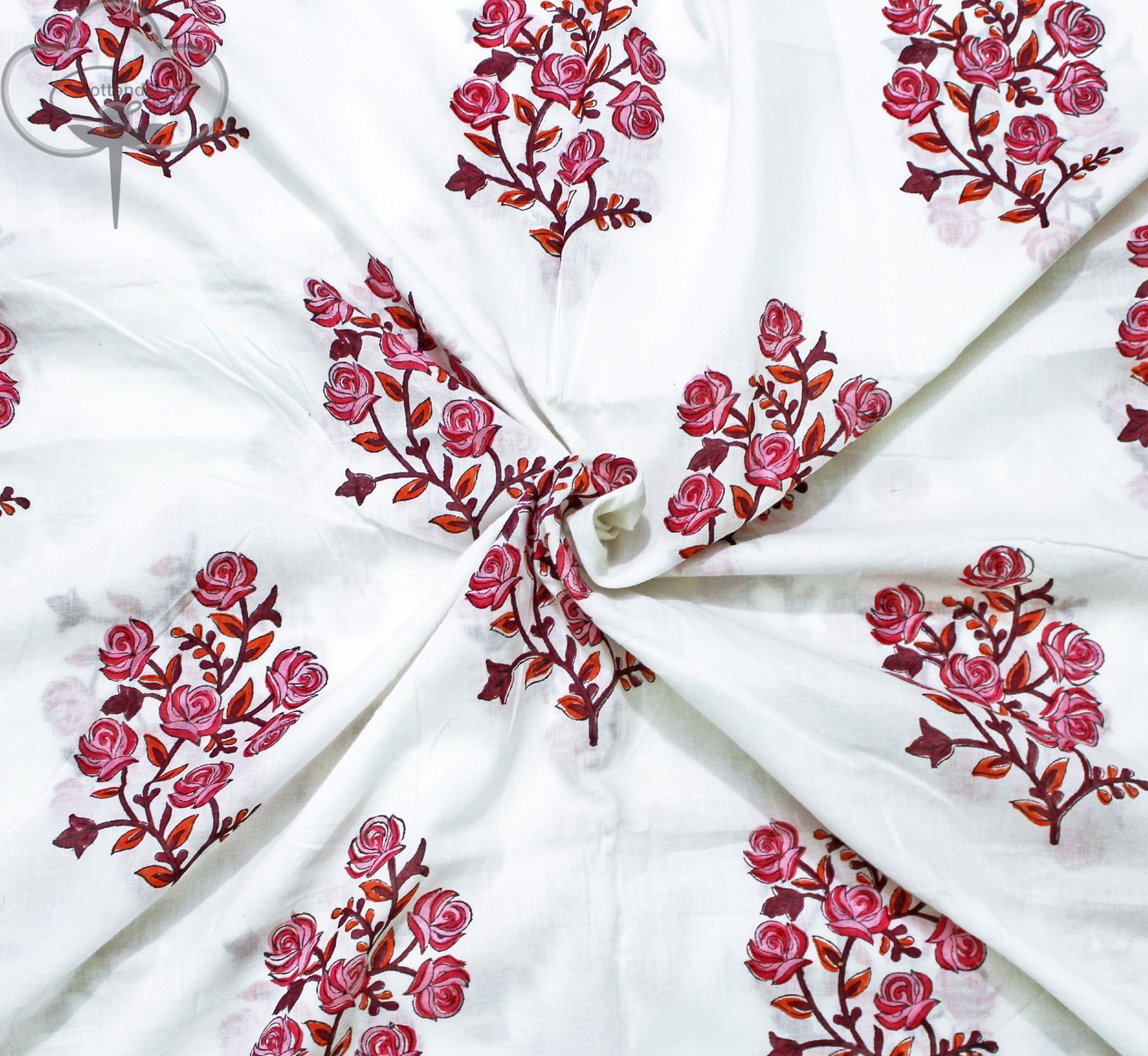 Cotton Indian Fabric Fashion Sewing Fabric Dressmaking 