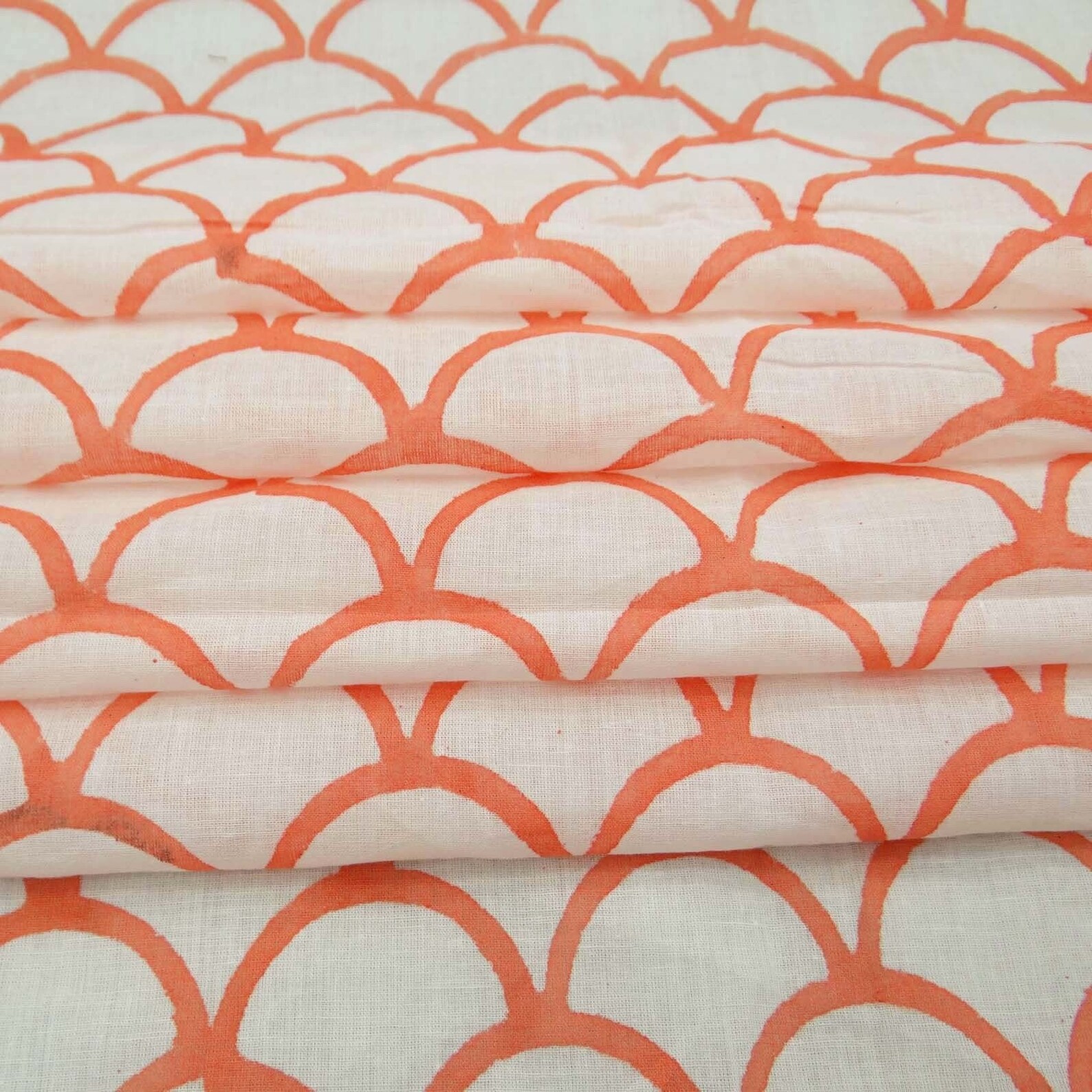 India Cotton Voile Fabric by the yard Hand Block Print Fabric Etsy