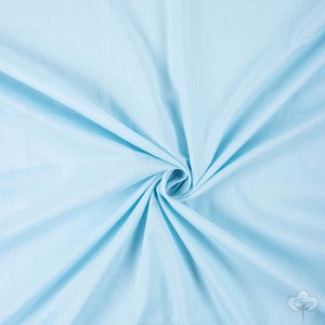 Light Blue Solid Plain Hand Block Print Fabric Indian Cotton Light Weight Fabric summer dress fabric Dyed Fabric Home Decor Fabric By Yard