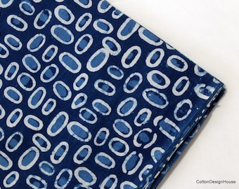 Blue Multi Indigo Hand Block Print Indian Handmade 100% Cotton | Etsy
