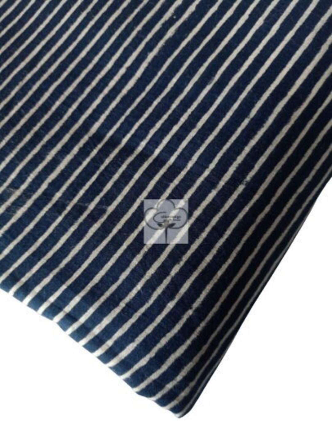 Black Striped Hand Block Print Fabric Cotton Fabric Sewing Running