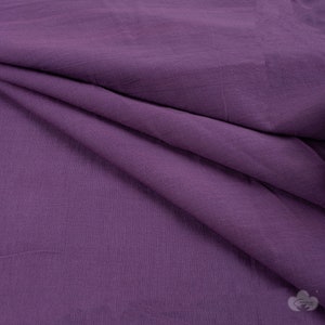 Purple Color Plain Solid Crafts Fabric Indian Handmade Light Weight Indian clothing Natural Fabric Super Voile Quality Fabric