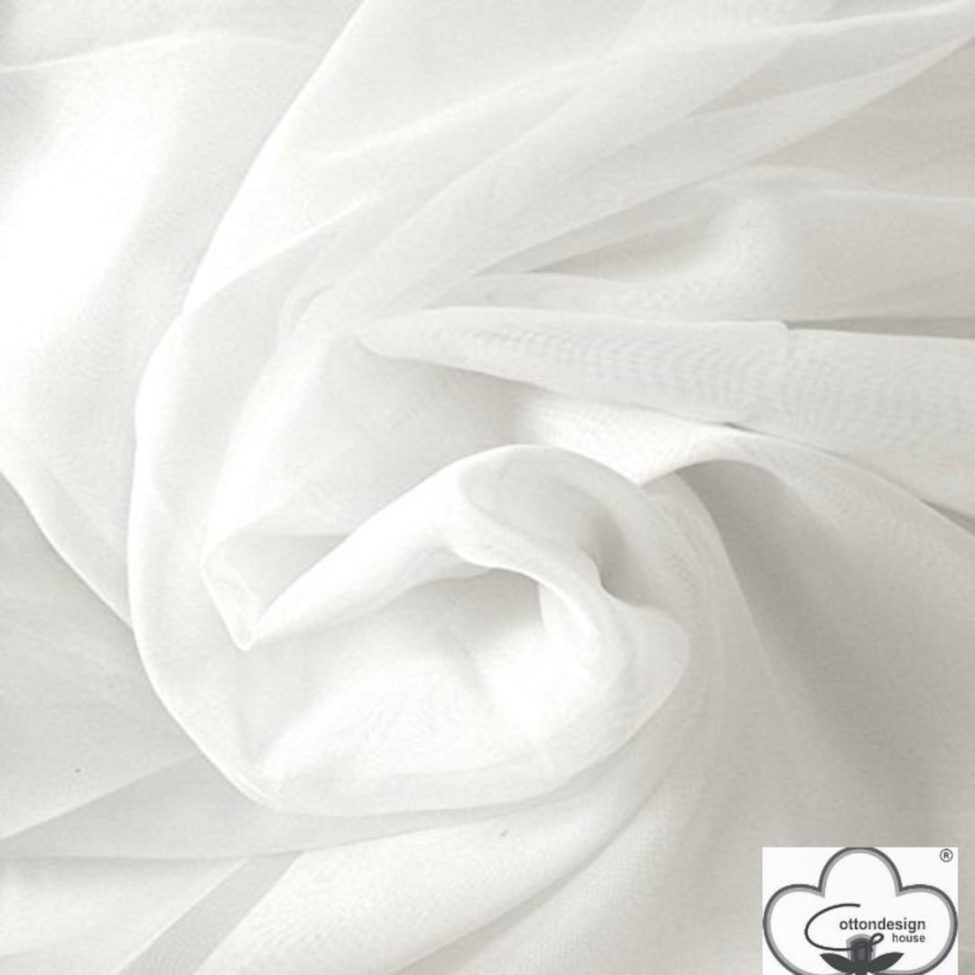 sheer cotton fabric used for dresses White Sheer Voile Fabric Lawn Cotton Fabric by the Yard Solid Soft Light  Weight Mulmul Dressmaking Fabric, Sheer Fabric for Curtains SVF001