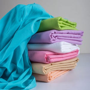 Bundle Multi Color Hand Dyed Solid Plain Cotton Fabric Indian 100% Summer Dresses Home Decor Womens Clothing Fabric By The Yard