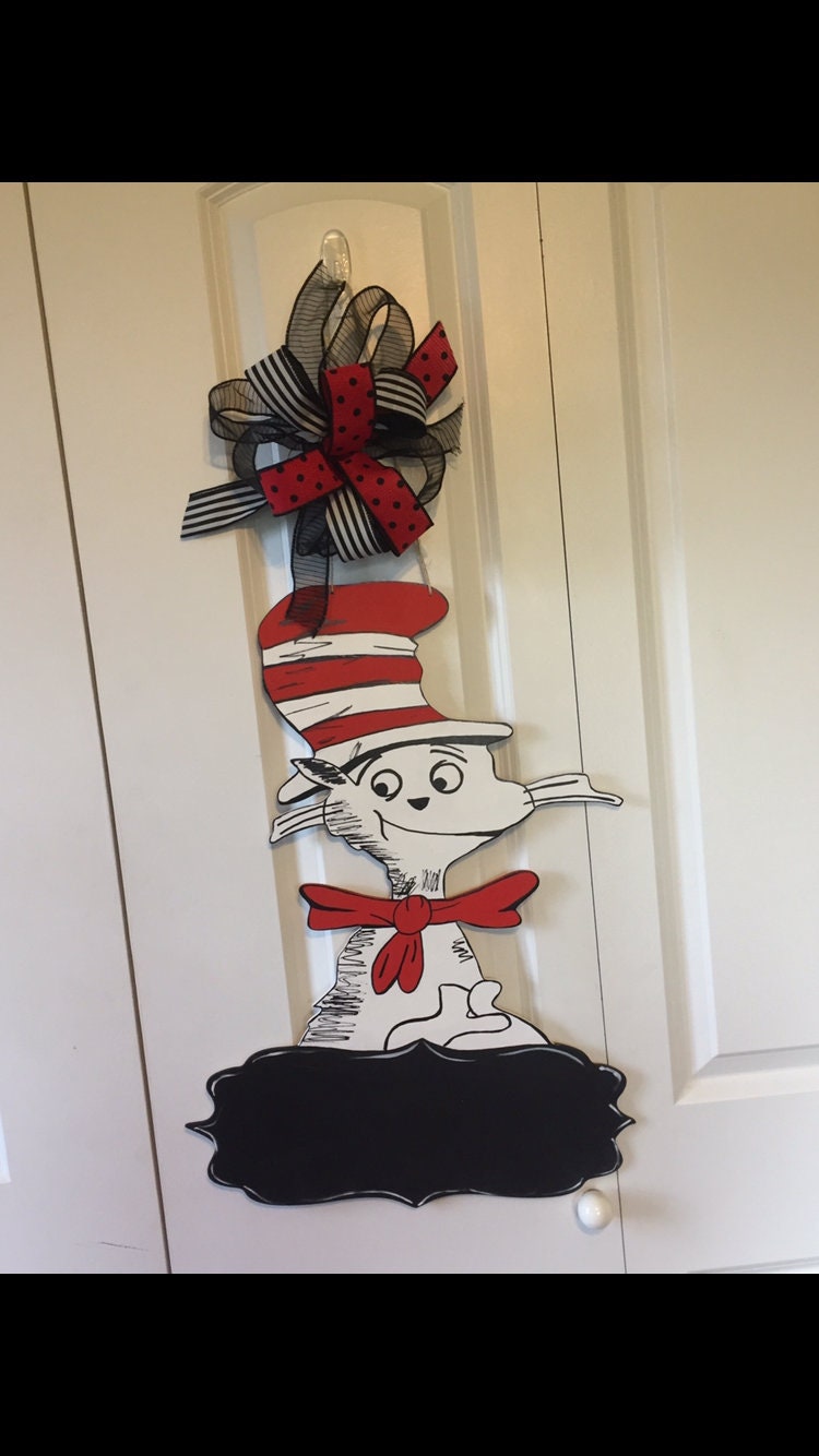 Dr Seuss Chalkboard Wall Hanger, Dr Seuss Wall Decor, Dr Seuss Sign ...