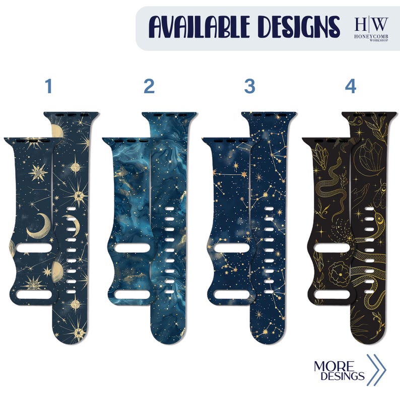 CELESTIAL printed band for Apple Watch 38mm 40mm 41mm 42mm 44mm 45mm 46mm 49mm S/M M/L All Series + SE + Ultra image 2