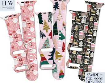 X-MAS CHRISTMAS 1 printed band for Apple Watch 38mm 40mm 41mm 42mm 44mm 45mm 46mm 49mm S/M M/L All Series + SE + Ultra