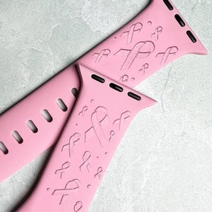 AWARENESS Ribbons engraved band for Apple Watch sport silicone 38mm 40mm 41mm 42mm 44mm 45mm 46mm 49mm S/M M/L All Series + SE + Ultra image 7