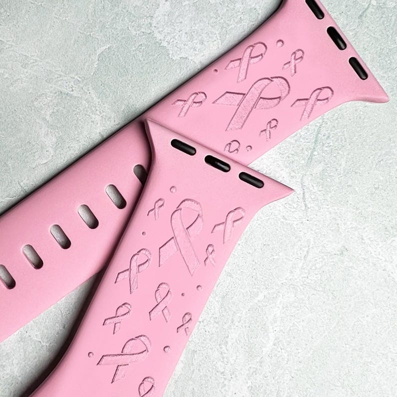 AWARENESS Ribbons engraved band for Apple Watch sport silicone 38mm 40mm 41mm 42mm 44mm 45mm 46mm 49mm S/M M/L All Series + SE + Ultra image 7