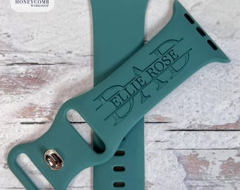 DAD engraved band for Apple Watch sport silicone 38mm 40mm 41mm 42mm 44mm 45mm 46mm 49mm  S/M M/L All Series + SE + Ultra