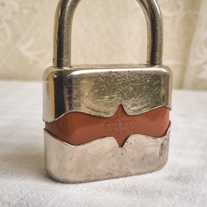 Vintage Elzett Padlock: 1970s Hungarian MCM Decor