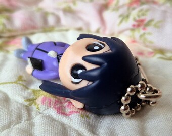 Vintage 2001 Bandai Azumanga Daioh Kurosawa Minamo Keychain Japan