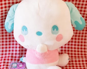 SEGA Sanrio Pochacco Melty Plush 34cm Japan Rare Pastel Kawaii Stuffed Animal Collectible Licensed Character Doll