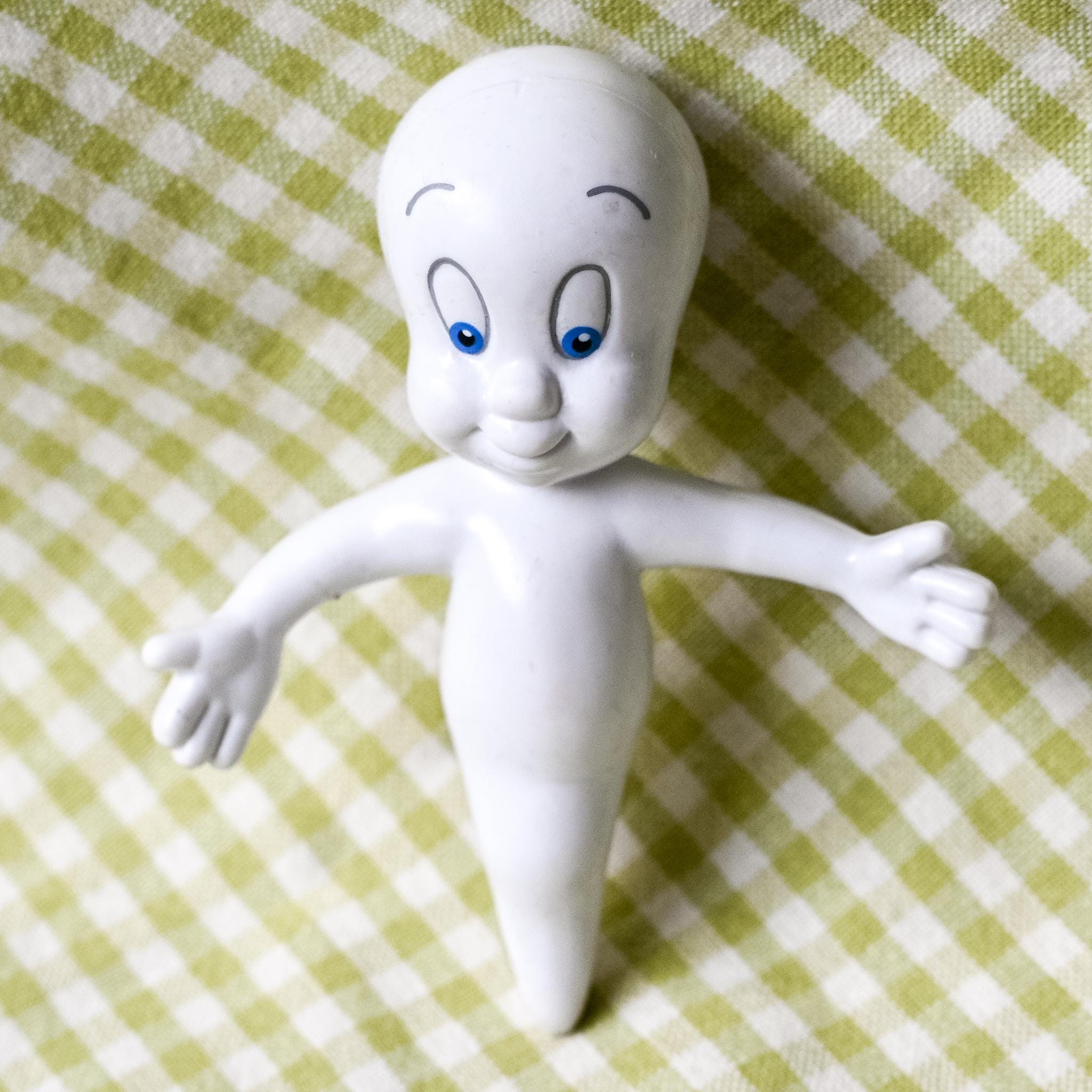 Vintage 1994 Casper & Fatso Bendy Figures by Tyco Playtime - 90s