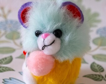 Y2K Tiimari Pastel Teddy Bear Plush Keychain Heart Bag Charm Finland Kawaii Cute Soft Toy Collectible 1990s 2000s Gift