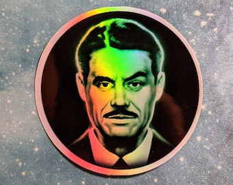 Pegatina holográfica Mr. House: calcomanía impermeable de New Vegas Fallout