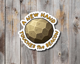 Pegatina de vinilo «Una nueva mano toca el faro» - Regalo para jugadores de rol