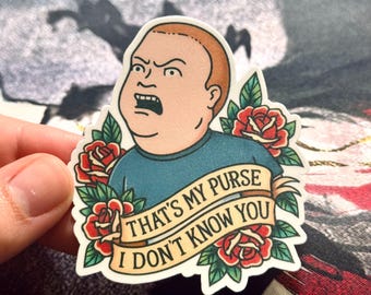 Pegatina de "Ese es mi bolso, Bobby": divertida calcomanía de meme