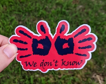 Pegatina del emblema de la Hermandad Oscura / Calcomanía impermeable divertida para portátil