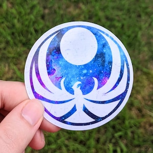Nightingale Galaxy Emblem Sticker - handmade Elder Scrolls Decal
