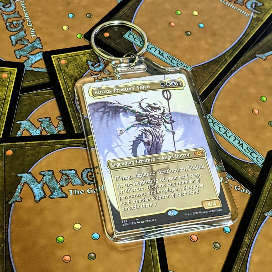 Custom Magic the gathering keychain mtg card gift Etsy