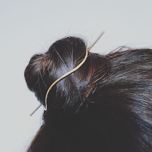 Bun holder, Gold hair cuff, Wave hair slide, adult hair accessories, Hair cage bun, Messy bun