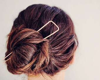 Épingle à cheveux en cuivre, fourchette à cheveux en cuivre, épingle à cheveux simple, épingle à cheveux, support pour chignon, accessoires pour cheveux, bijoux pour cheveux, cheveux bohèmes