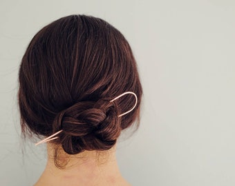 Épingle à cheveux en cuivre, fourchette à cheveux en cuivre, épingle à cheveux simple, épingle à cheveux, support pour chignon, accessoires pour cheveux, bijoux pour cheveux, cheveux bohèmes