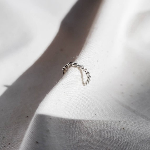 Etsy ear 2024 cuff silver