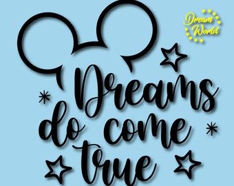 Numbers Included Custom Birthday Disney Badge Where Dreams Come True Png Celebrating My Birthday Print File Svg Eps Visual Arts Stencils Templates Aloli Ru