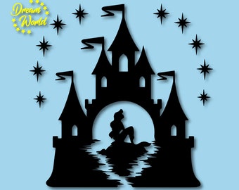 Free Free 51 Disney Castle Little Mermaid Svg SVG PNG EPS DXF File