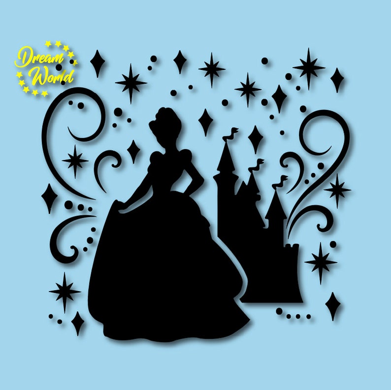 Download Clip Art Art Collectibles Disney Files For Cricut And Silhouette Disney Castle And Cinderella Svg Pdf Png Dxf Eps Files Instant Download Cutting Fireworks Svg